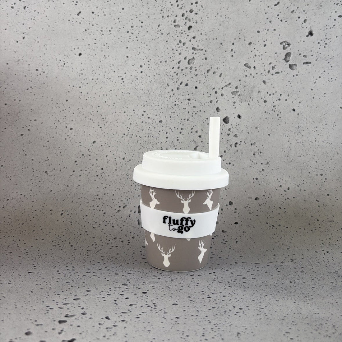 DEER HEAD FLUFFY CUP