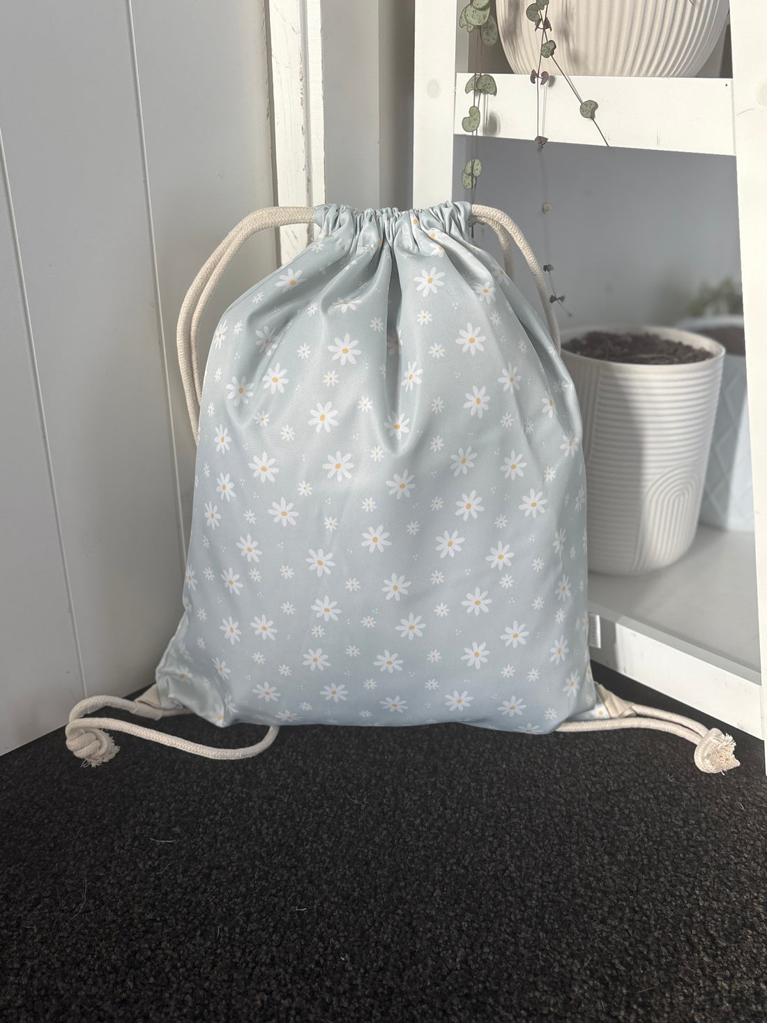 Blue Daisy Swim Bag