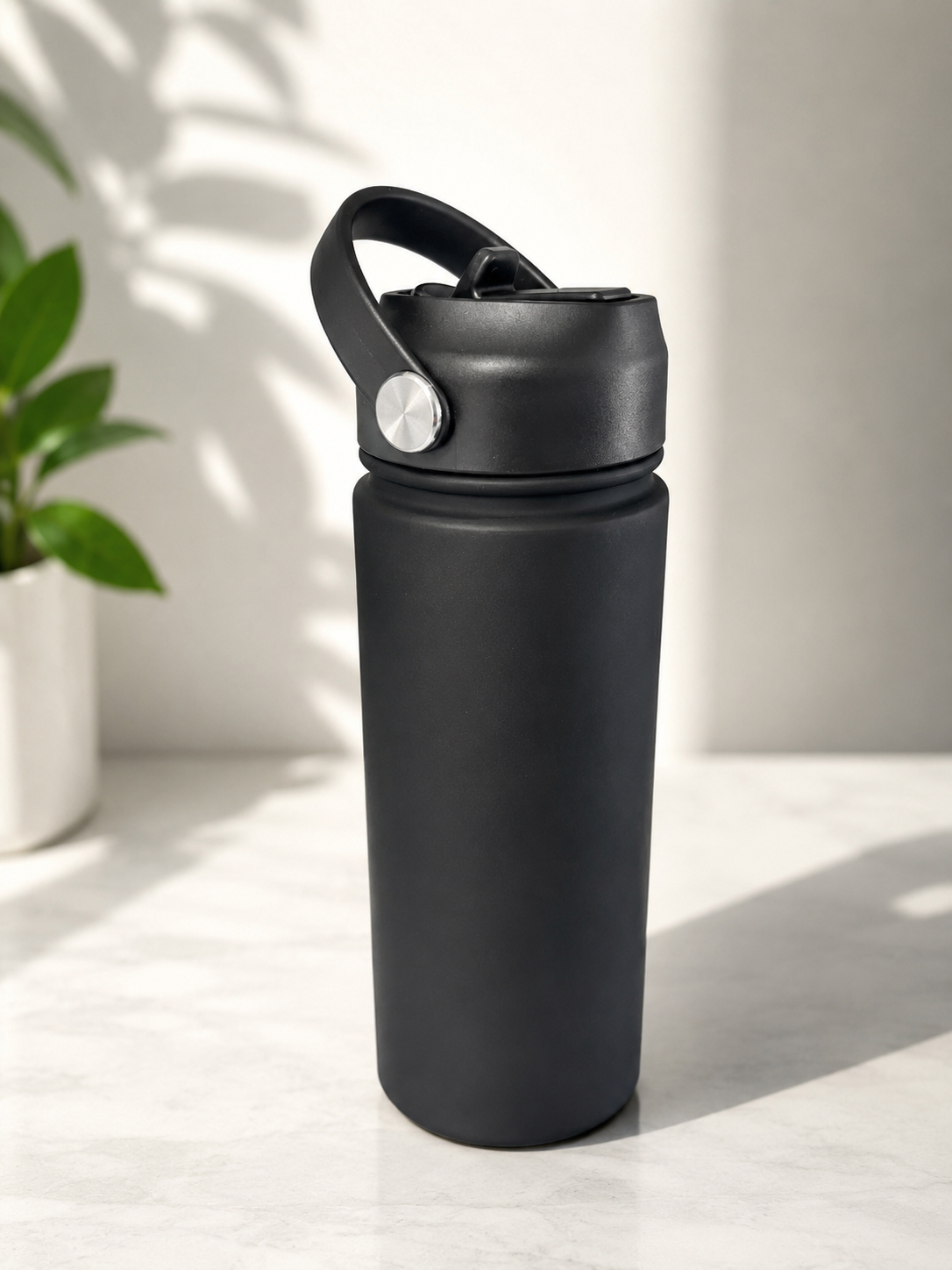 Black- 550ml Water Bottle