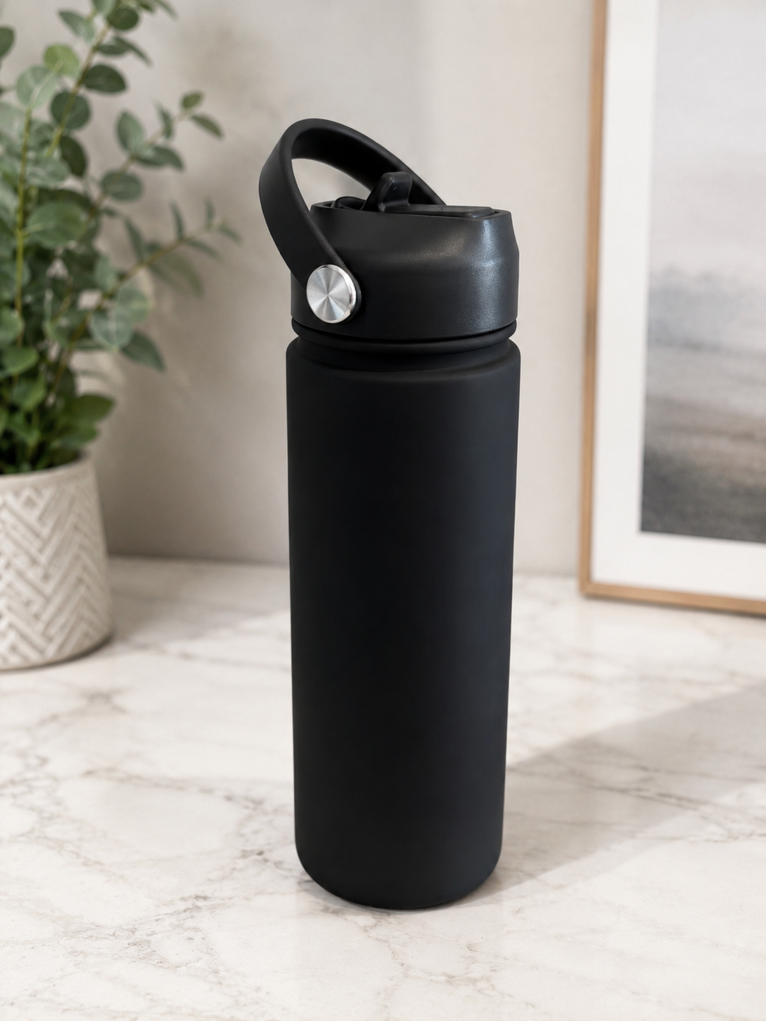 Black- 550ml Water Bottle