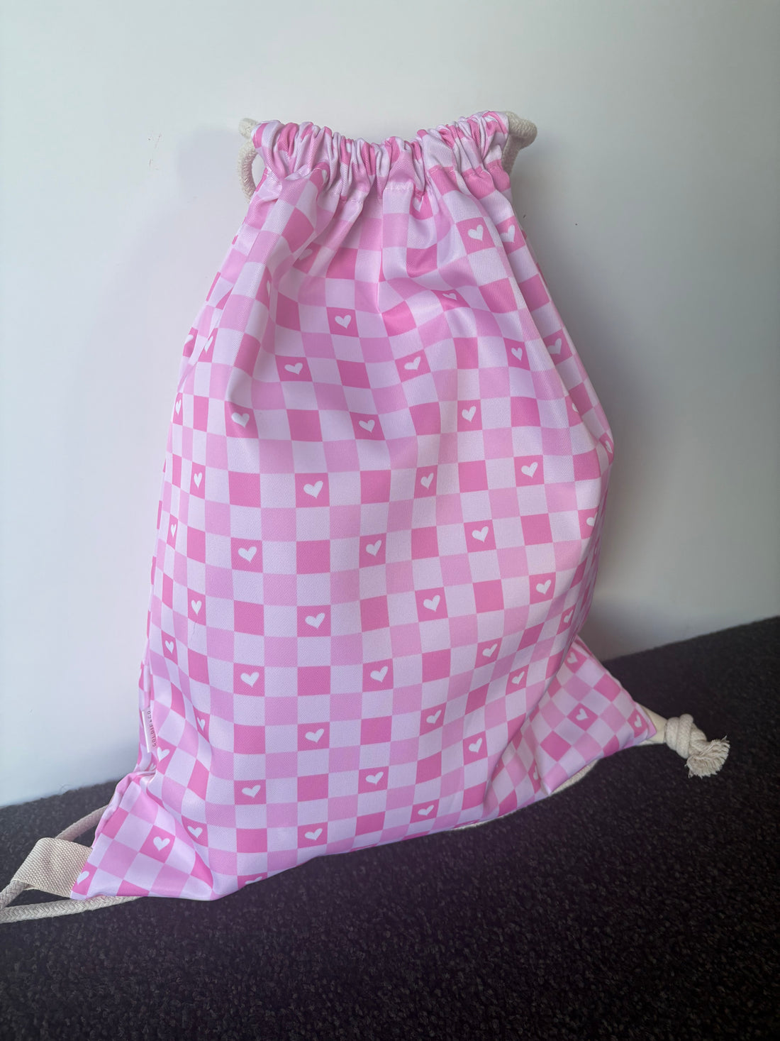 Pink Hearts Swim Bag